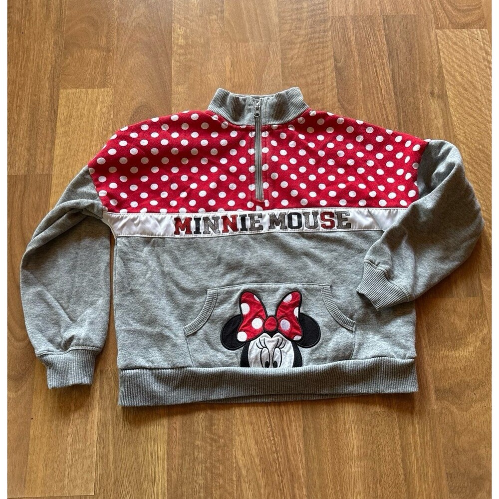 MINNIE MOUSE DISNEYLAND RESPRT QUARTER ZIP SWEATSHIRT